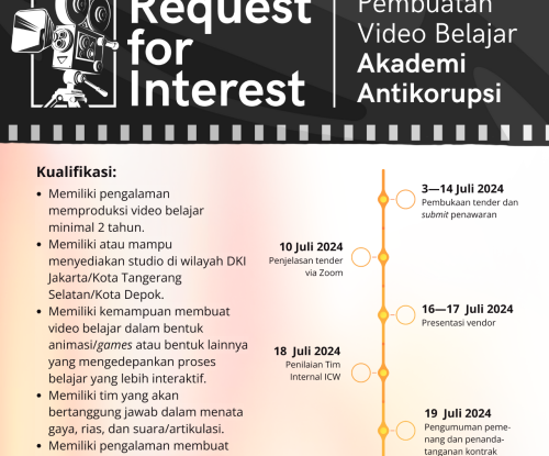 Poster Tender Video Akademi