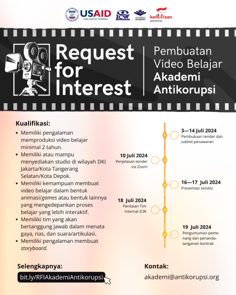 Poster Tender Video Akademi