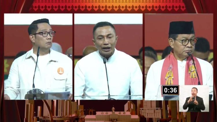 tangkapan layar debat pilkada Jakarta