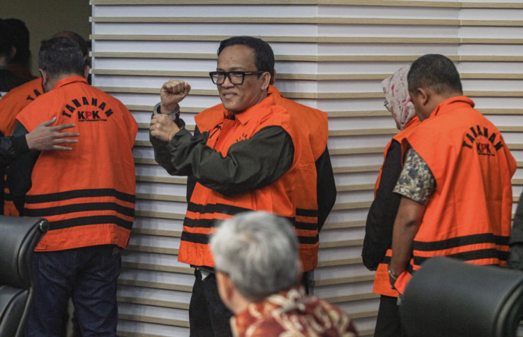 Wamenaker Immanuel Ebenezer Tersangka Korupsi Sertifikasi K3 - Sumber foto: Media Indonesia/Usman Iskandar Sumber foto: Media Indonesia/Usman Iskandar
